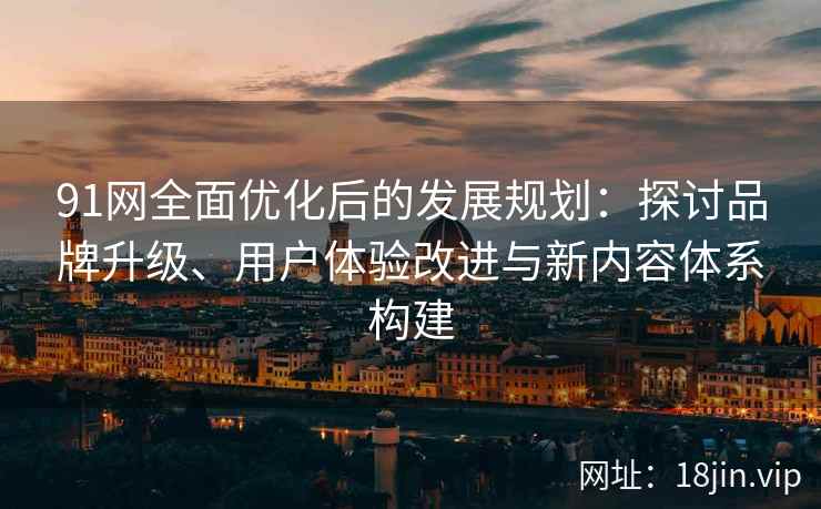 91网全面优化后的发展规划：探讨品牌升级、用户体验改进与新内容体系构建